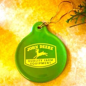 John Deere Green Yellow Holiday Christmas Tree Ornament